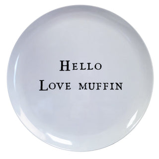 Melamine Plate- Hello Love Muffin