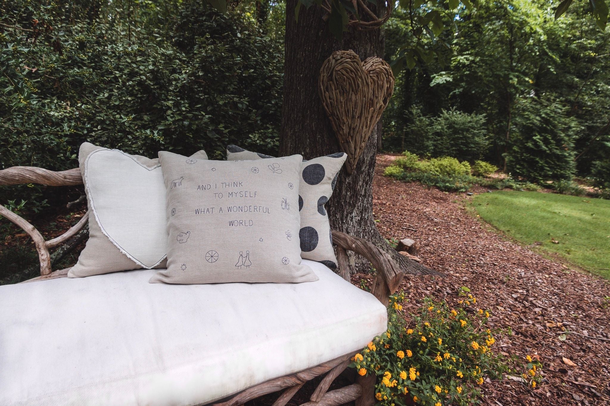 what a wonderful world pillow