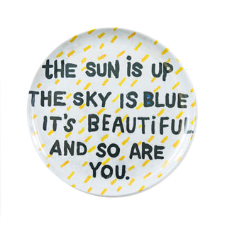 The Sun Is Up Melamine Plate