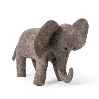 Grey Felt Elephant Standing