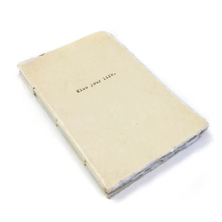 deckle edge notebook - kiss your life