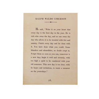  Ralph Waldo Emerson Book Collection Art Poster