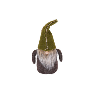 Felt Gnome Ornament with Green Hat